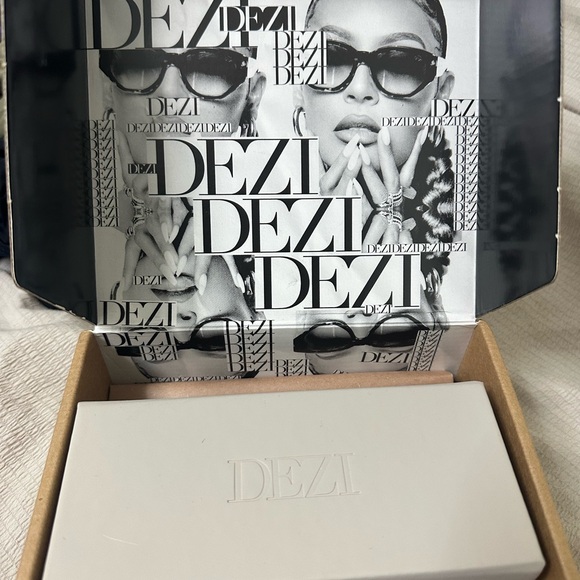 Dezi Gold and Brown Sunglasses - Picture 2 of 2